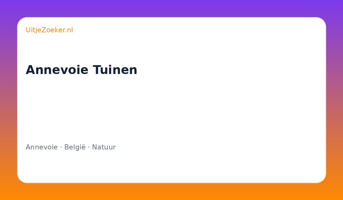Annevoie Tuinen