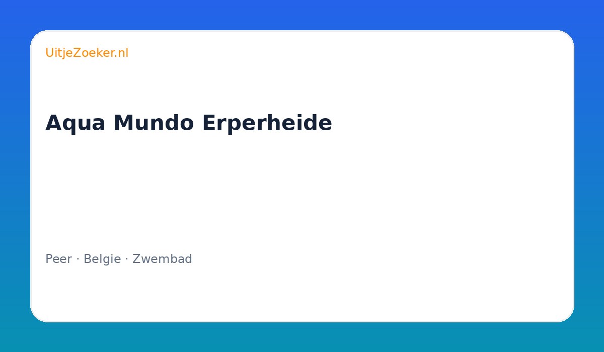 Aqua Mundo Erperheide