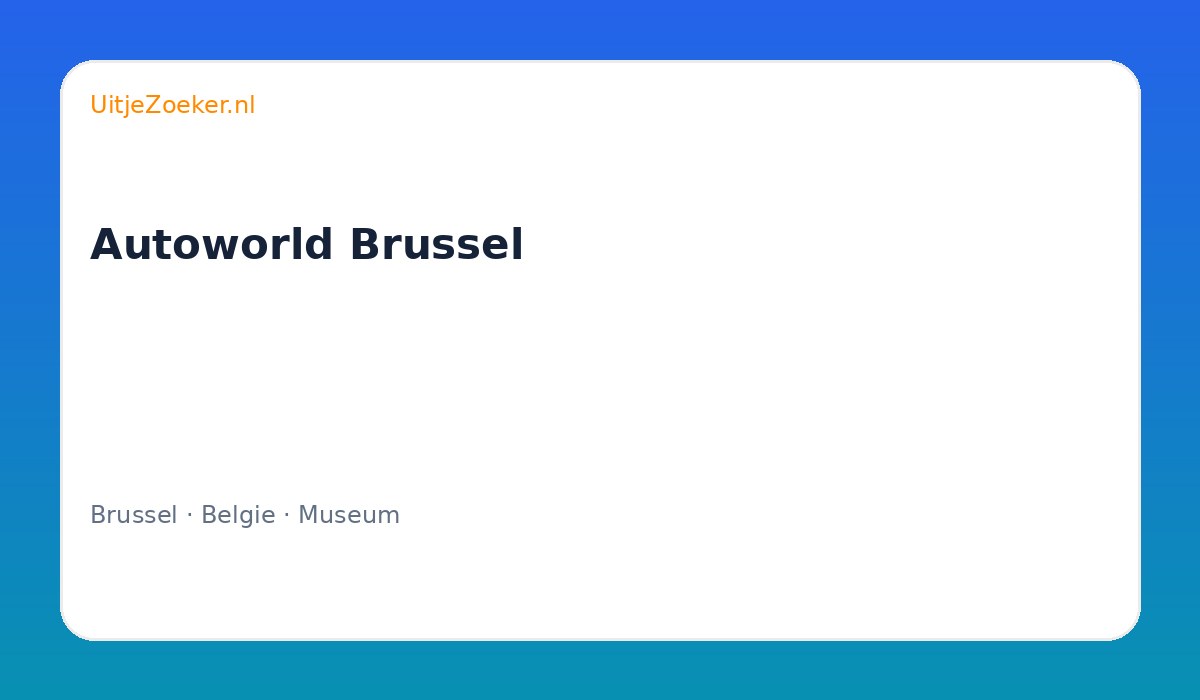 Autoworld Brussel