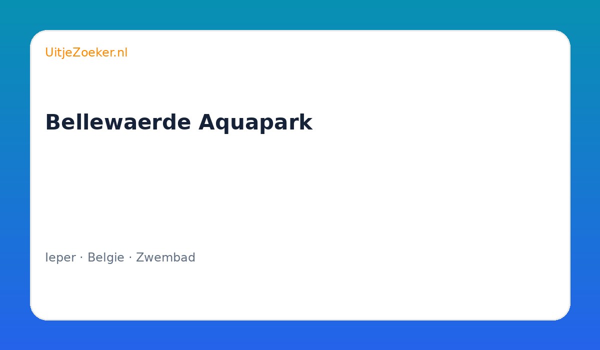Bellewaerde Aquapark