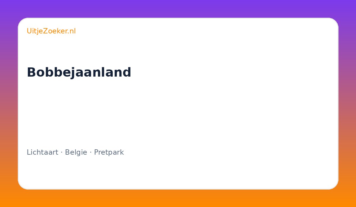 Bobbejaanland