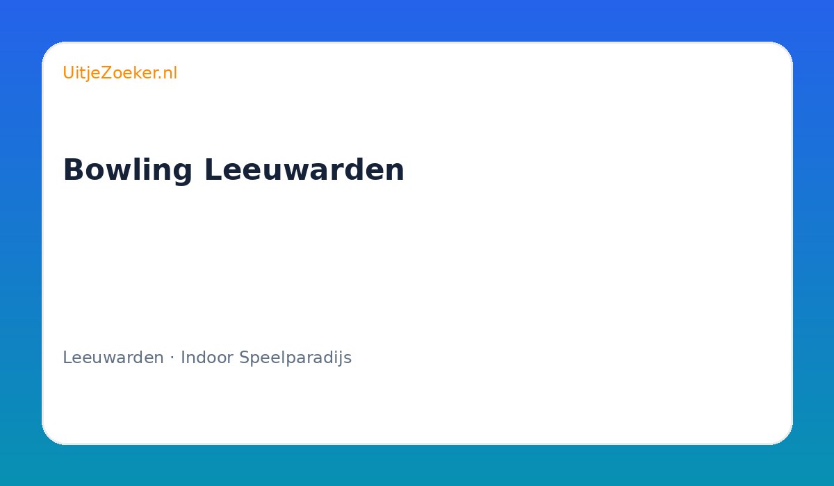 Bowling Leeuwarden