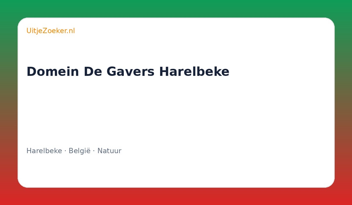 Domein De Gavers Harelbeke