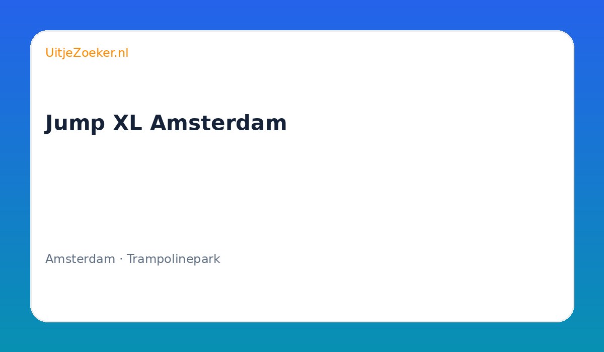 Jump XL Amsterdam
