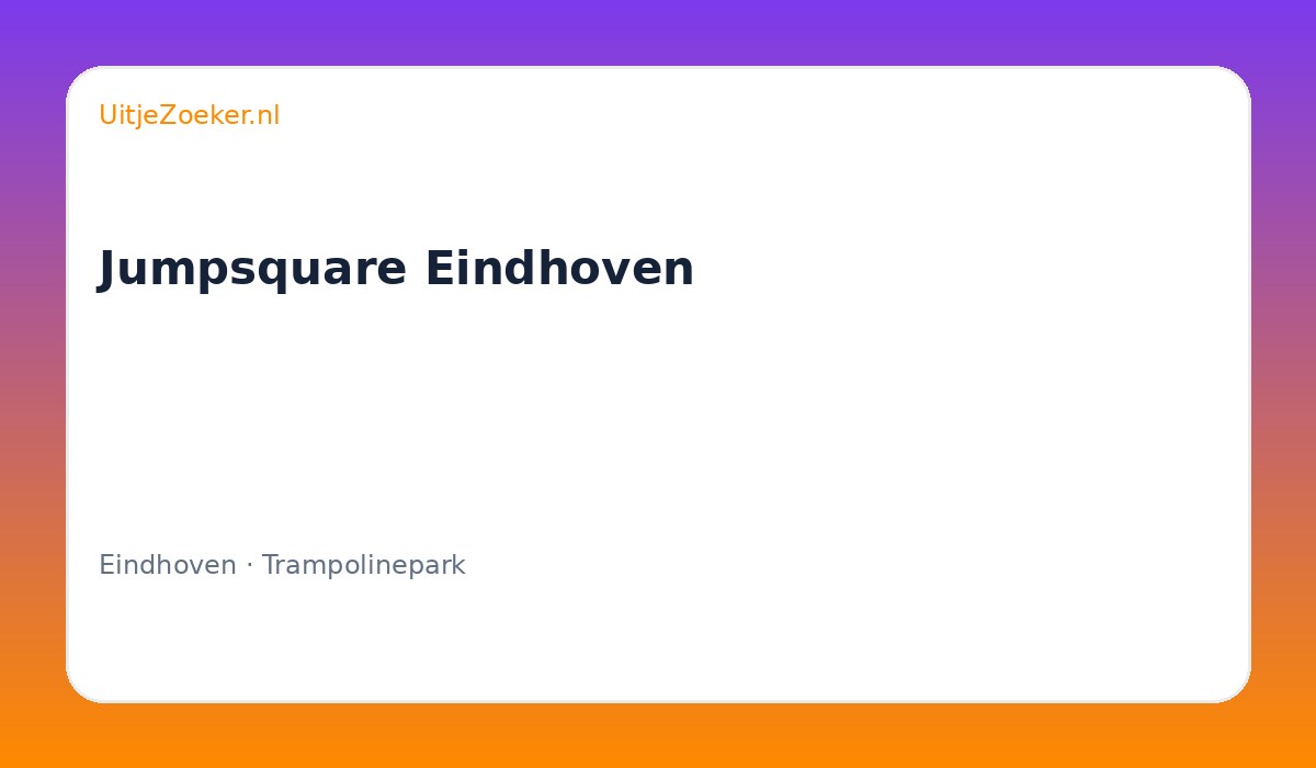 Jumpsquare Eindhoven