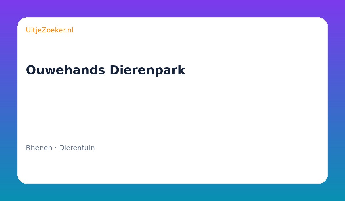 Ouwehands Dierenpark