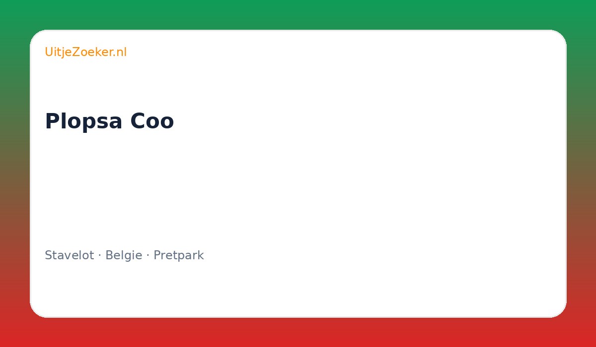 Plopsa Coo