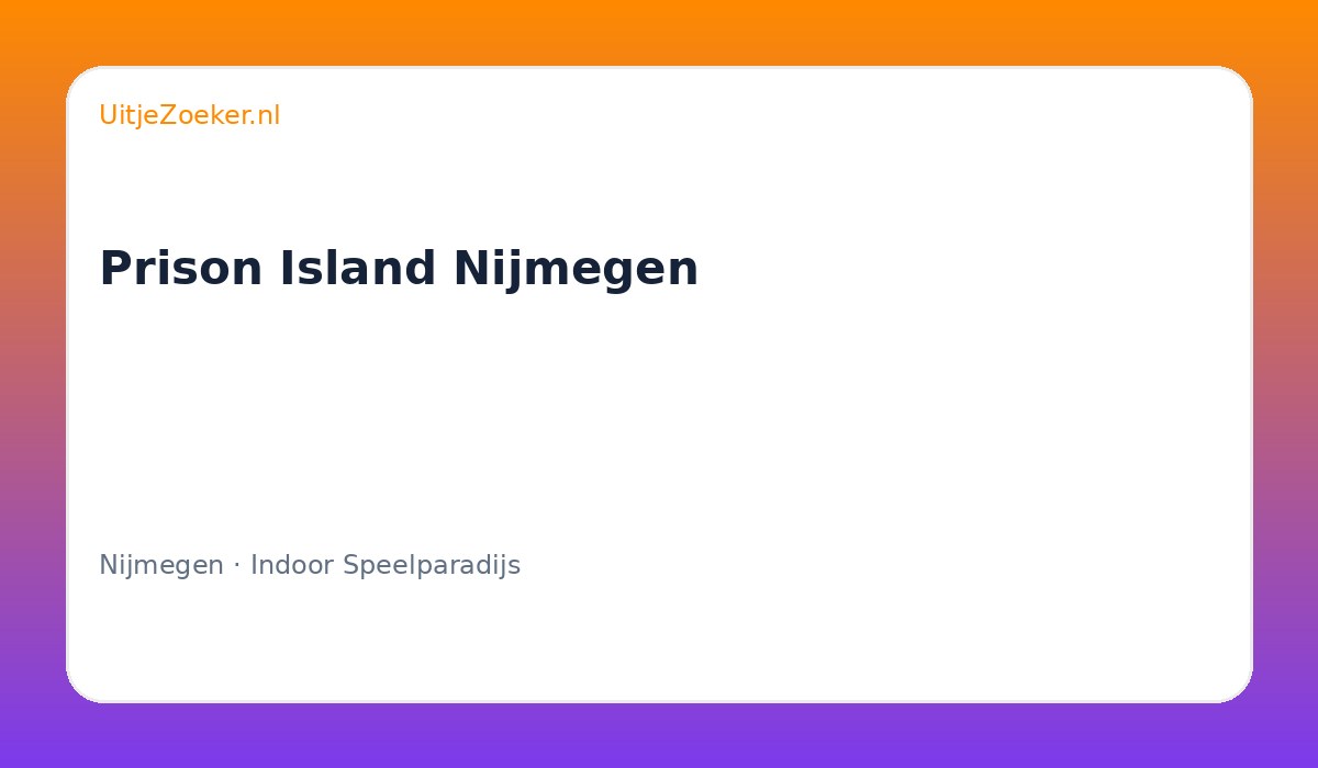 Prison Island Nijmegen