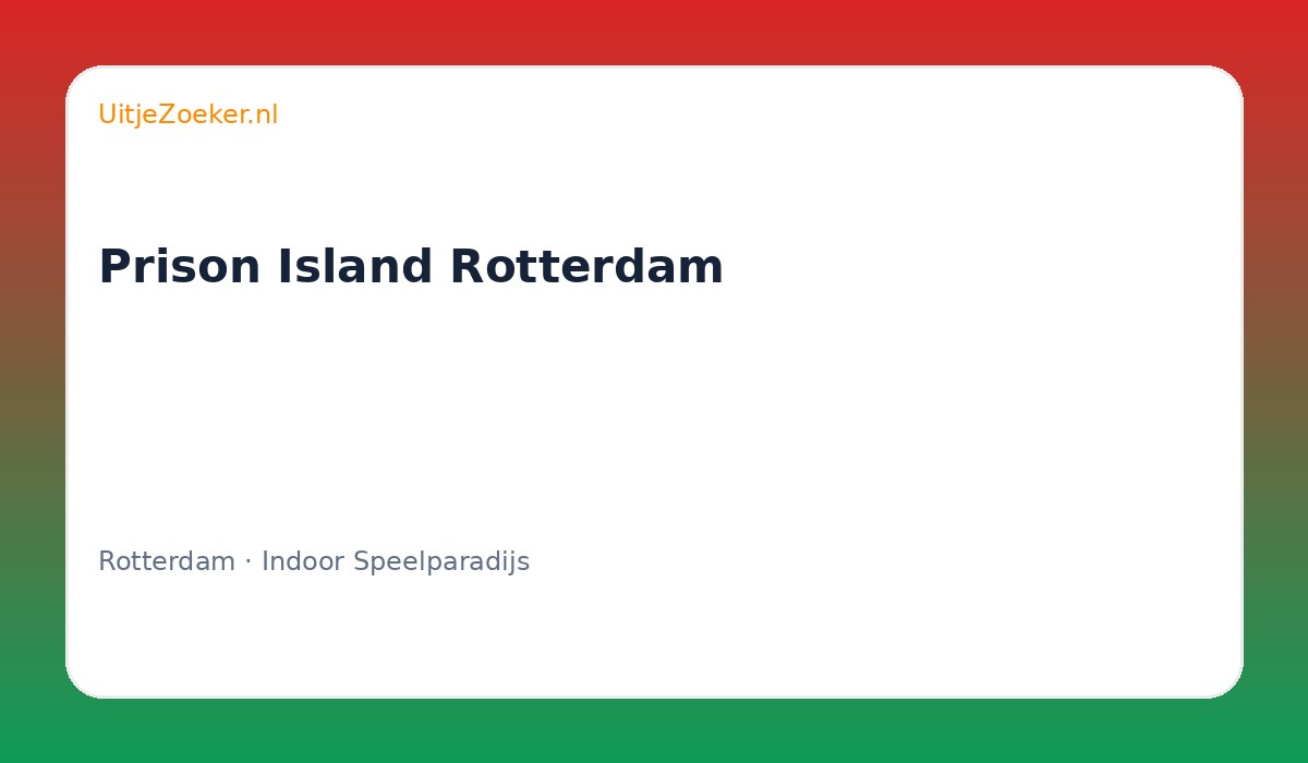 Prison Island Rotterdam