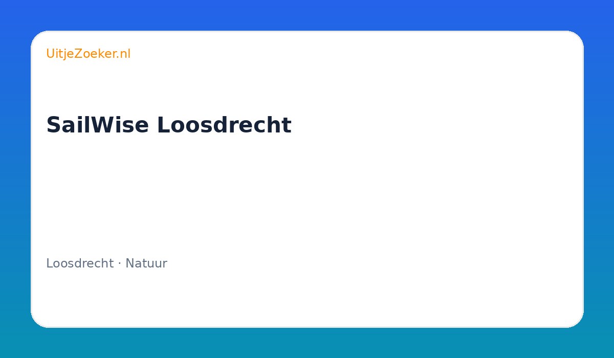 SailWise Loosdrecht
