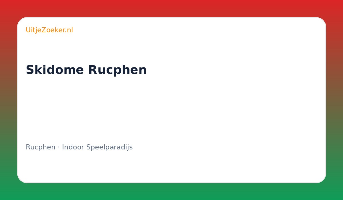 Skidome Rucphen