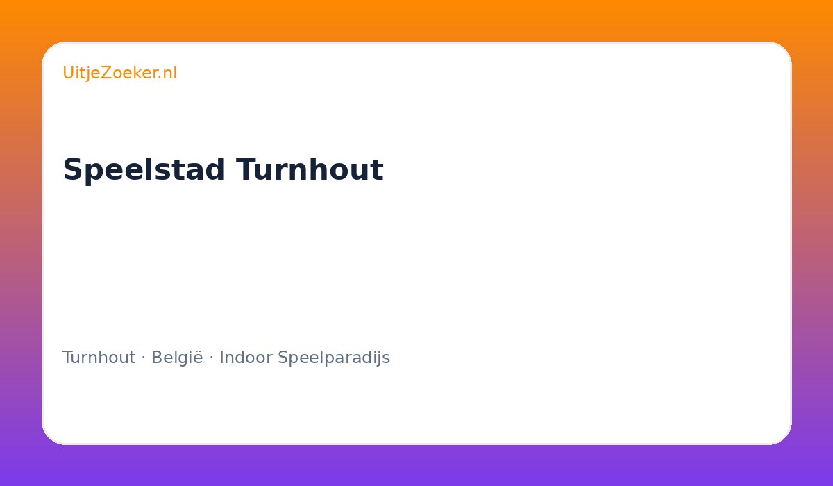 Speelstad Turnhout