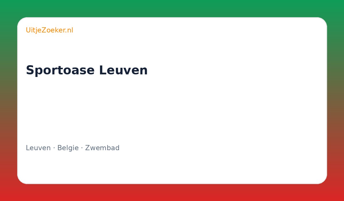 Sportoase Leuven