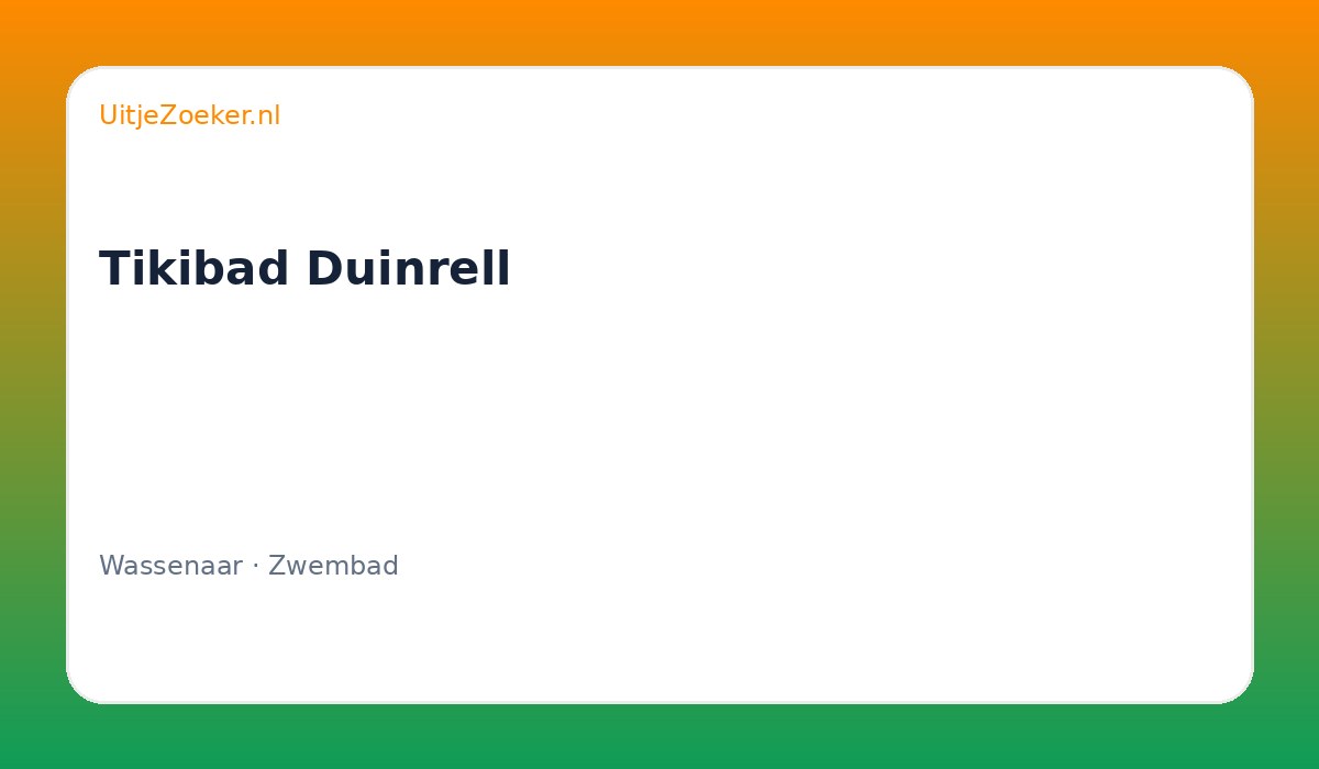 Tikibad Duinrell