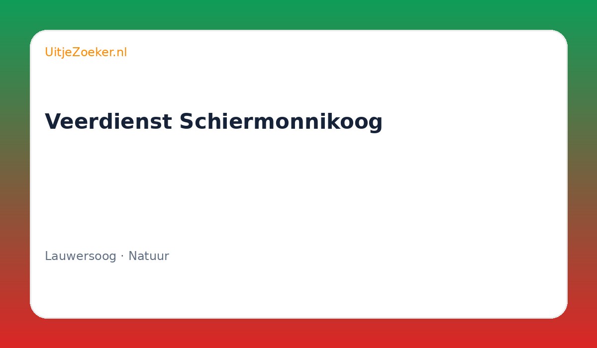 Veerdienst Schiermonnikoog
