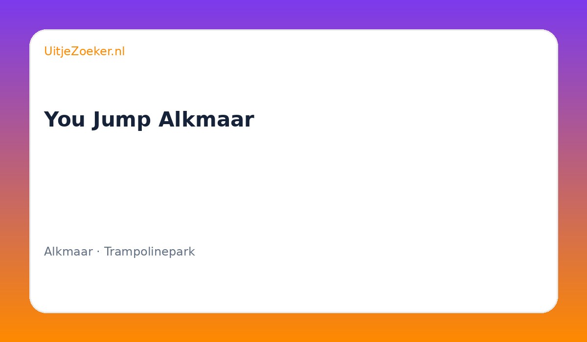 You Jump Alkmaar