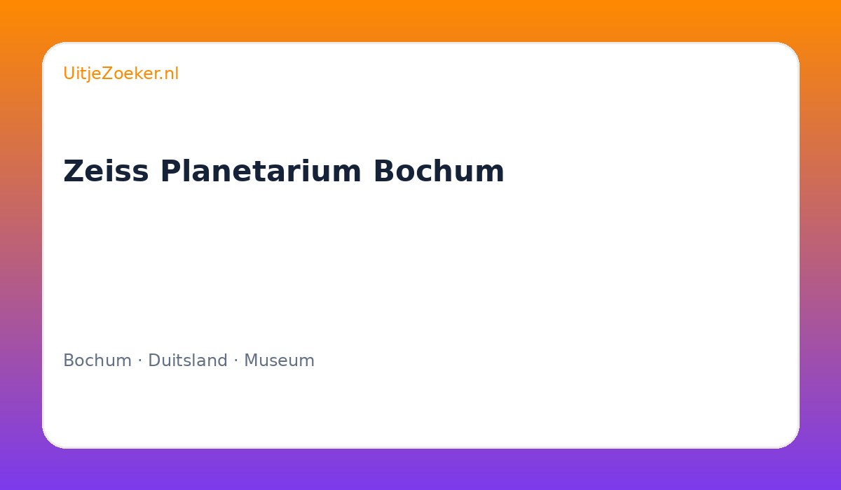 Zeiss Planetarium Bochum