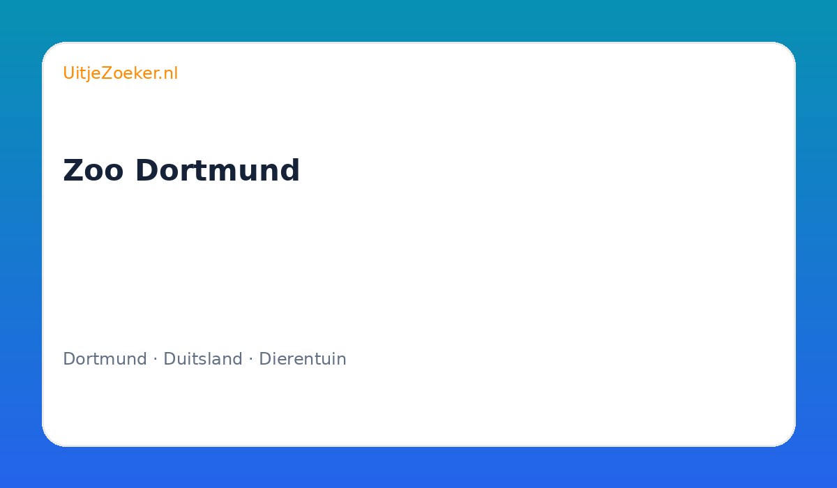 Zoo Dortmund